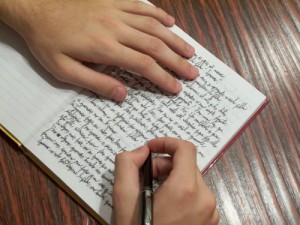 foto de escribir